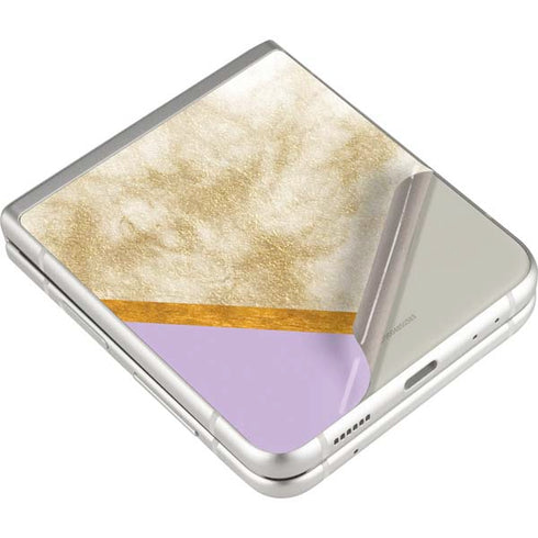 Angled Marble Galaxy Z Flip3 5G Skin